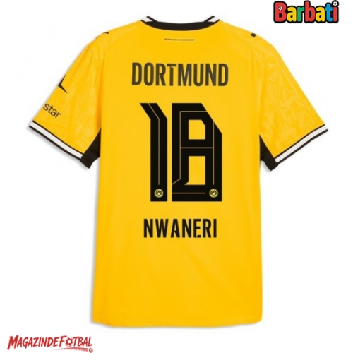 Borussia Dortmund Ethan Nwaneri #18 Tricou Fotbal Replică 2026-27 Barbati Acasa Borussia Dortmund Ethan Nwaneri #18 Tricou Fotbal Replică 2026-27 Barbati Acasa